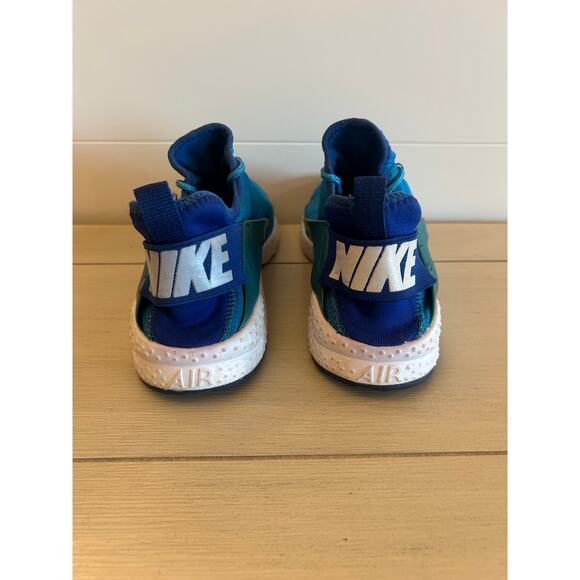 Nike Mens Air Hurarache Run Ultra Sneakers Size 8 Blue Athletic Running Shoes - Picture 4 of 8
